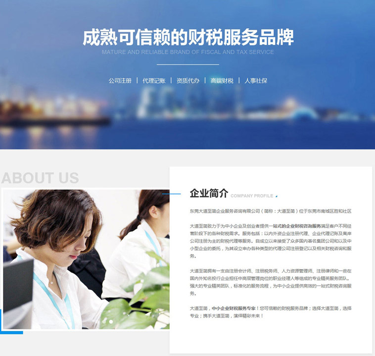 東莞大道至簡(jiǎn)品牌型網(wǎng)站制作案例