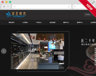 名藝時(shí)代展示品牌型網(wǎng)站建設